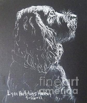 Extra-Small Portrait Drawing of a Large Dog Drawing